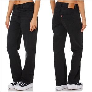 Levi’s Women’s Premium Loose Straight Jeans in Black Soul NWT SZ 32 x 30